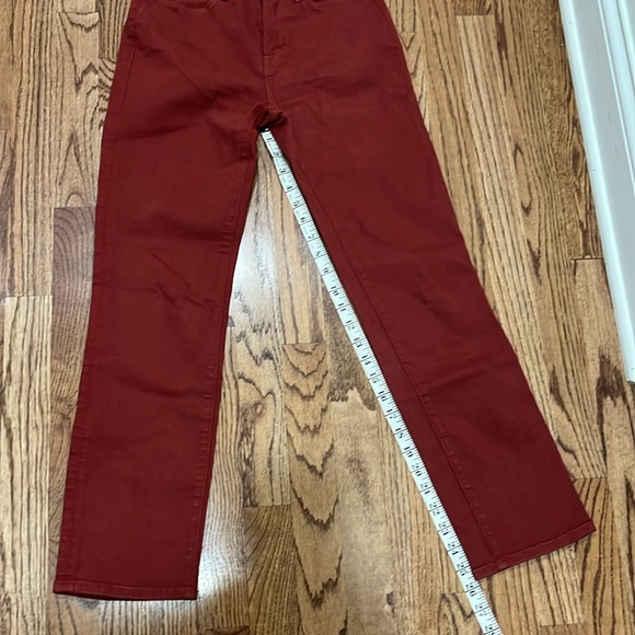 Frame Denim Women's Red Jeans “le high straight” - Picture 3 of 10